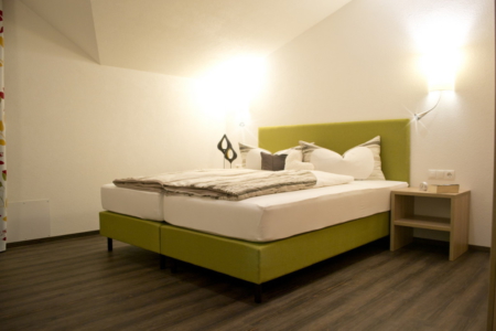 Ansicht des Schlafzimmers im Appartement Tirol